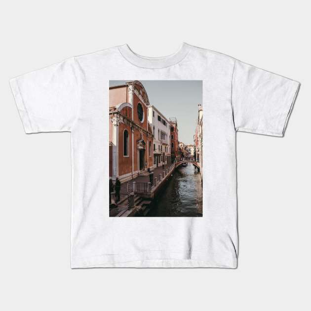 Architecture Photography Venice Canal Kids T-Shirt by A.P.